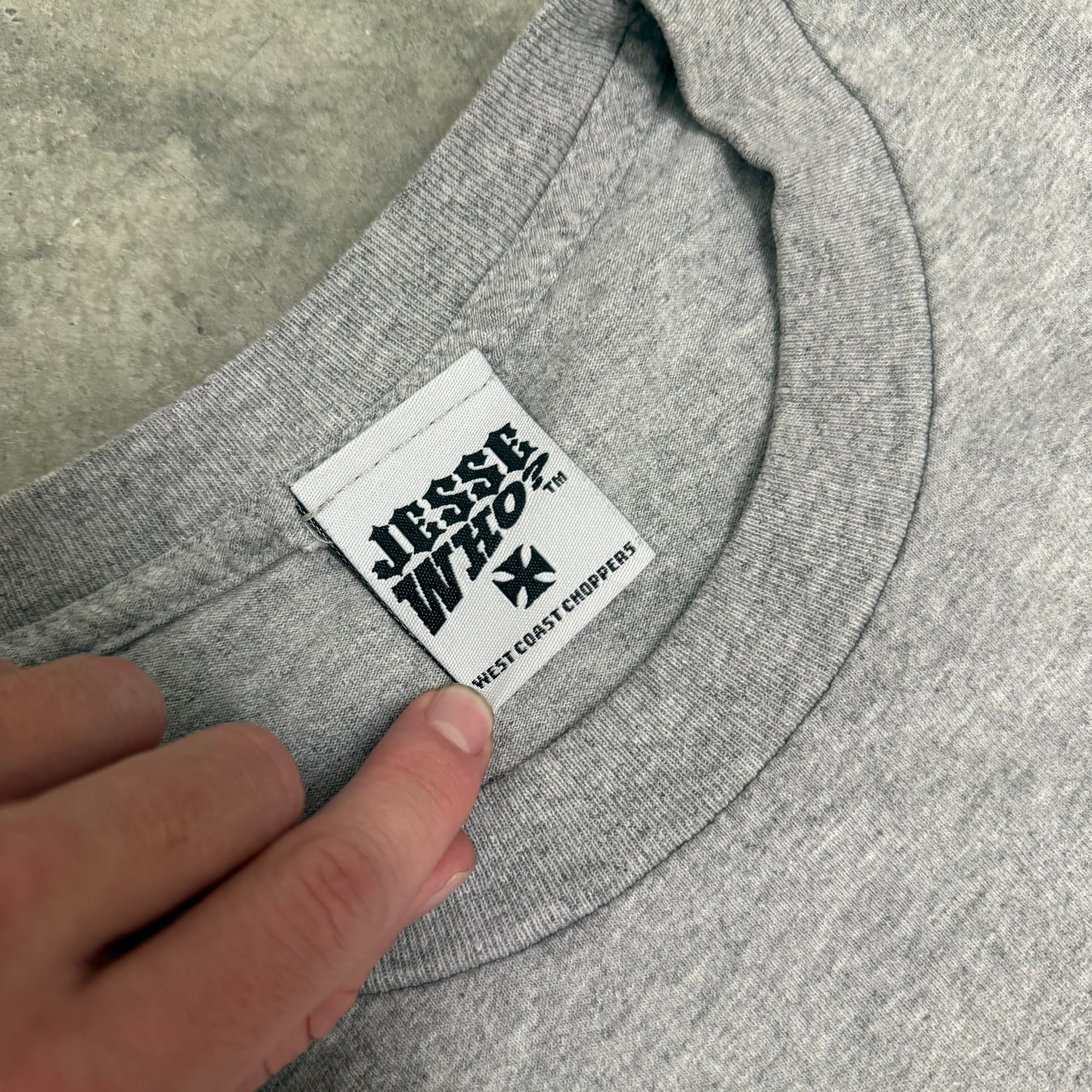 West coast choppers cross red flame long sleeve XL