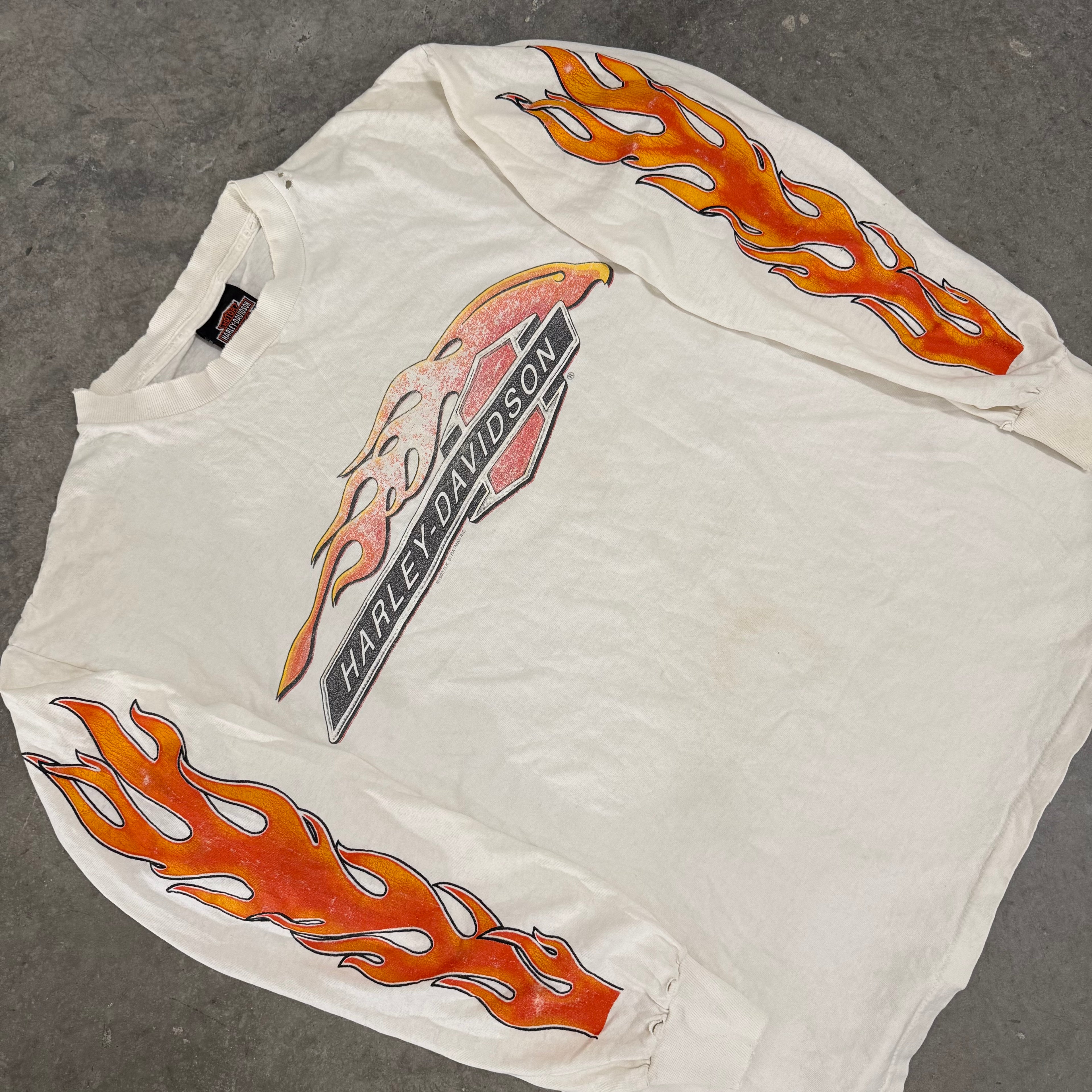 Harley Davidson eagle flame untamed grail large 90’s