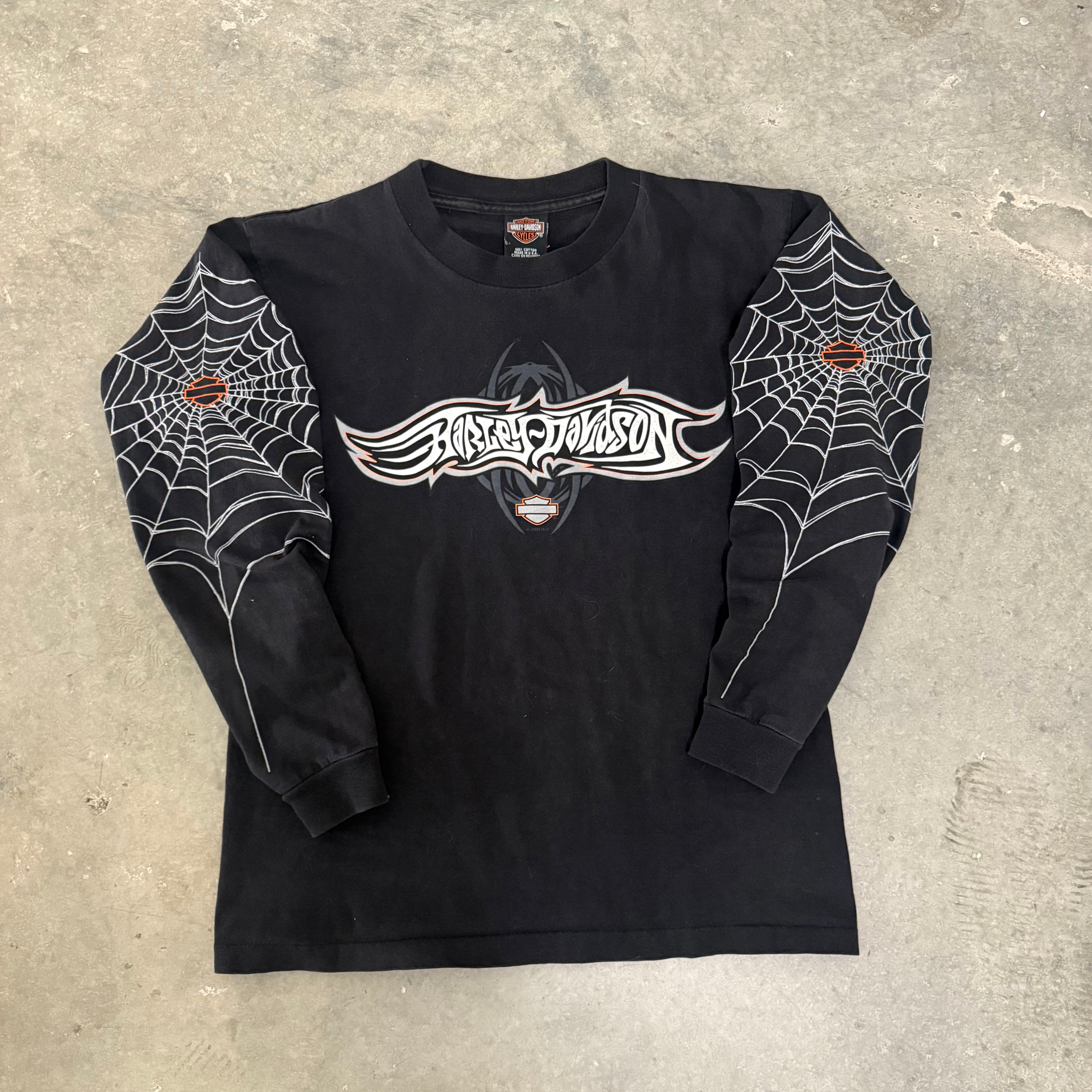 Harley Davidson Spider Web GRAIL Longsleeve medium – Reback Shop
