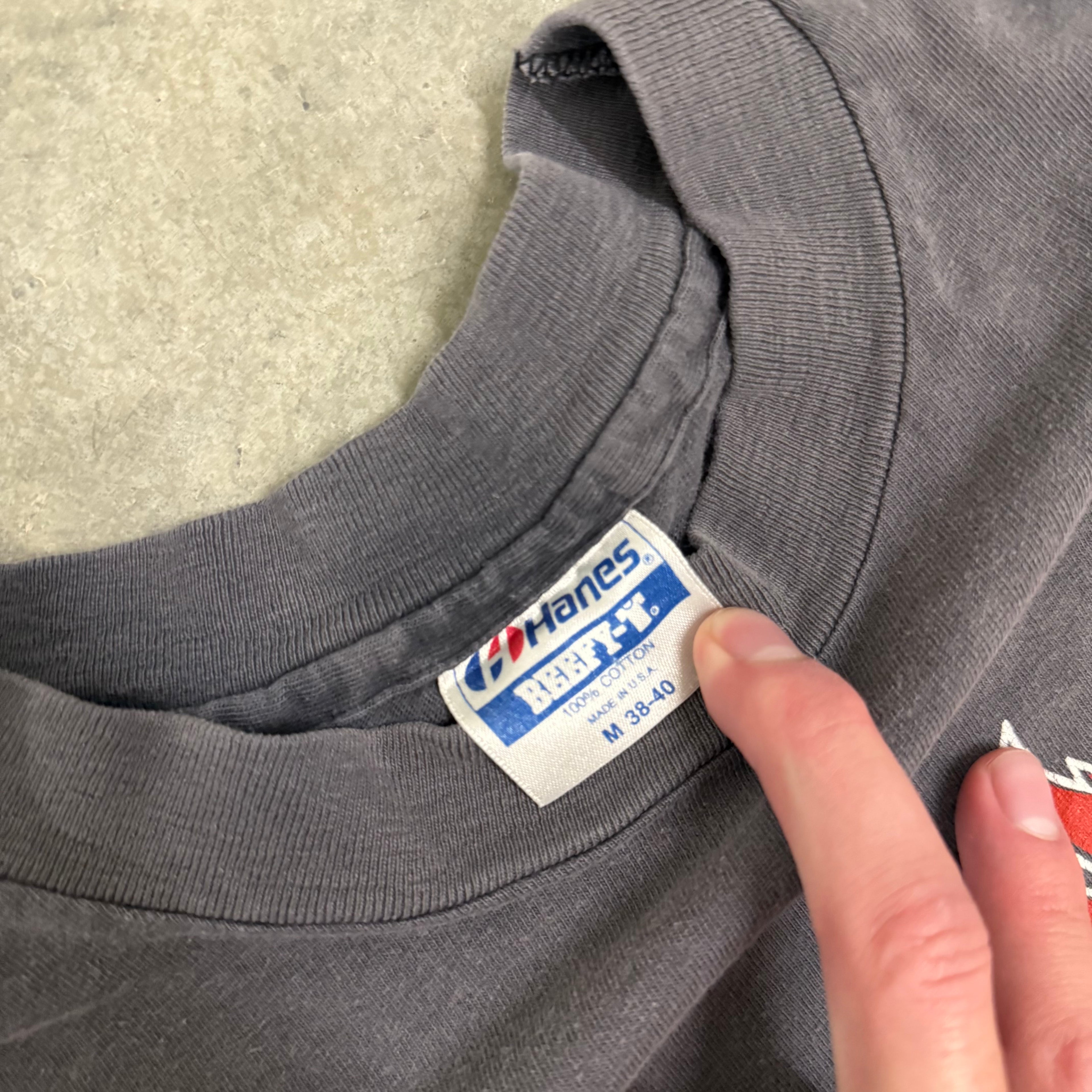 Harley Davidson 1988 fader flame shield long sleeve RARE medium