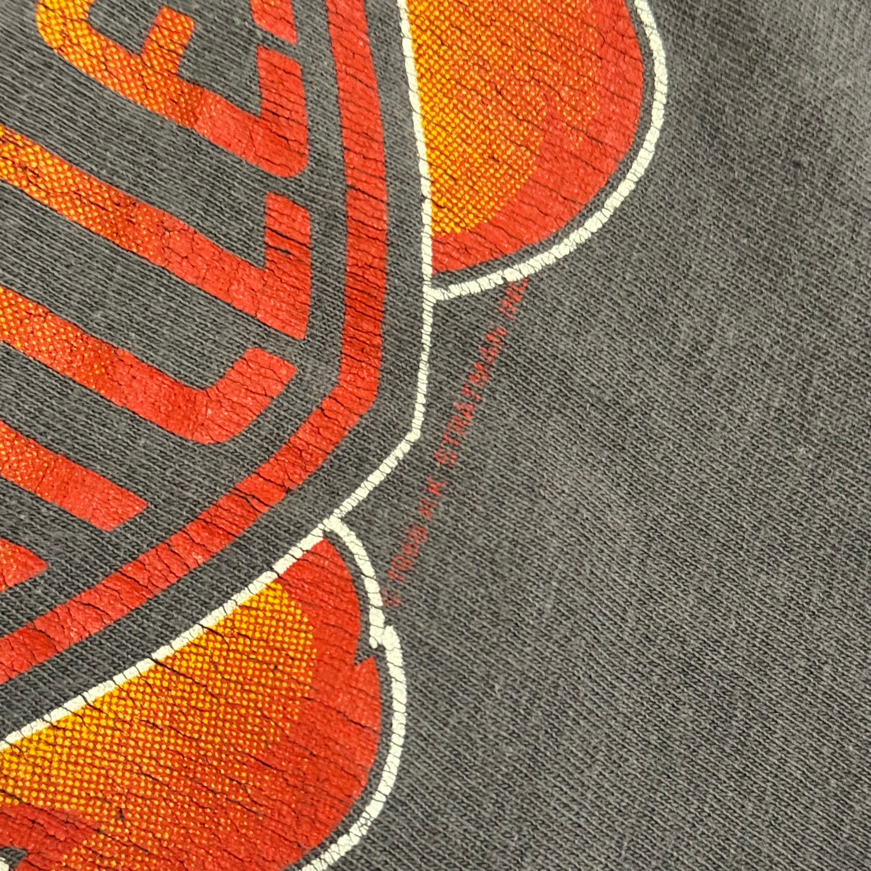 Harley Davidson 1988 fader flame shield long sleeve RARE medium