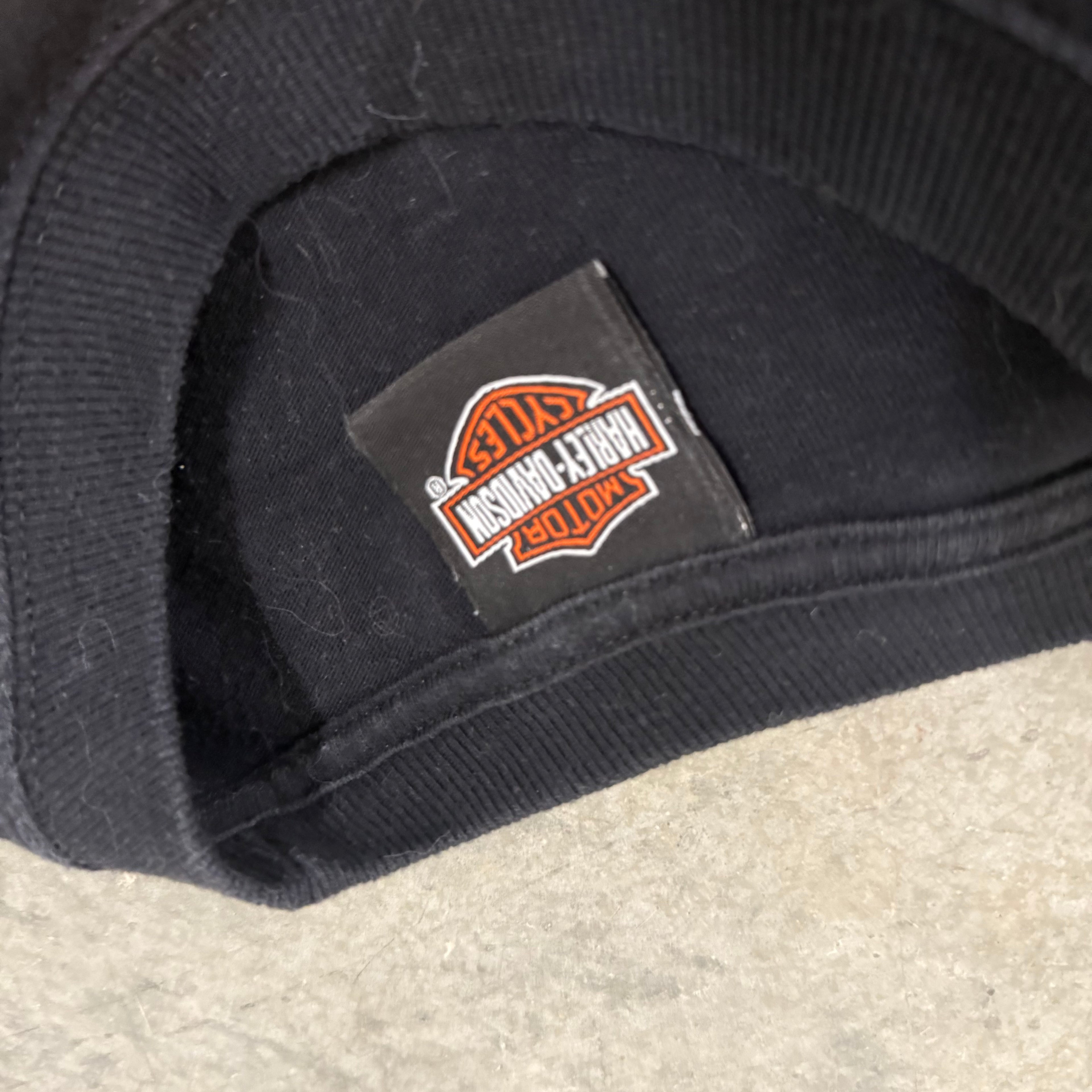 Harley Davidson Inferno all over print flame long sleeve grail Small