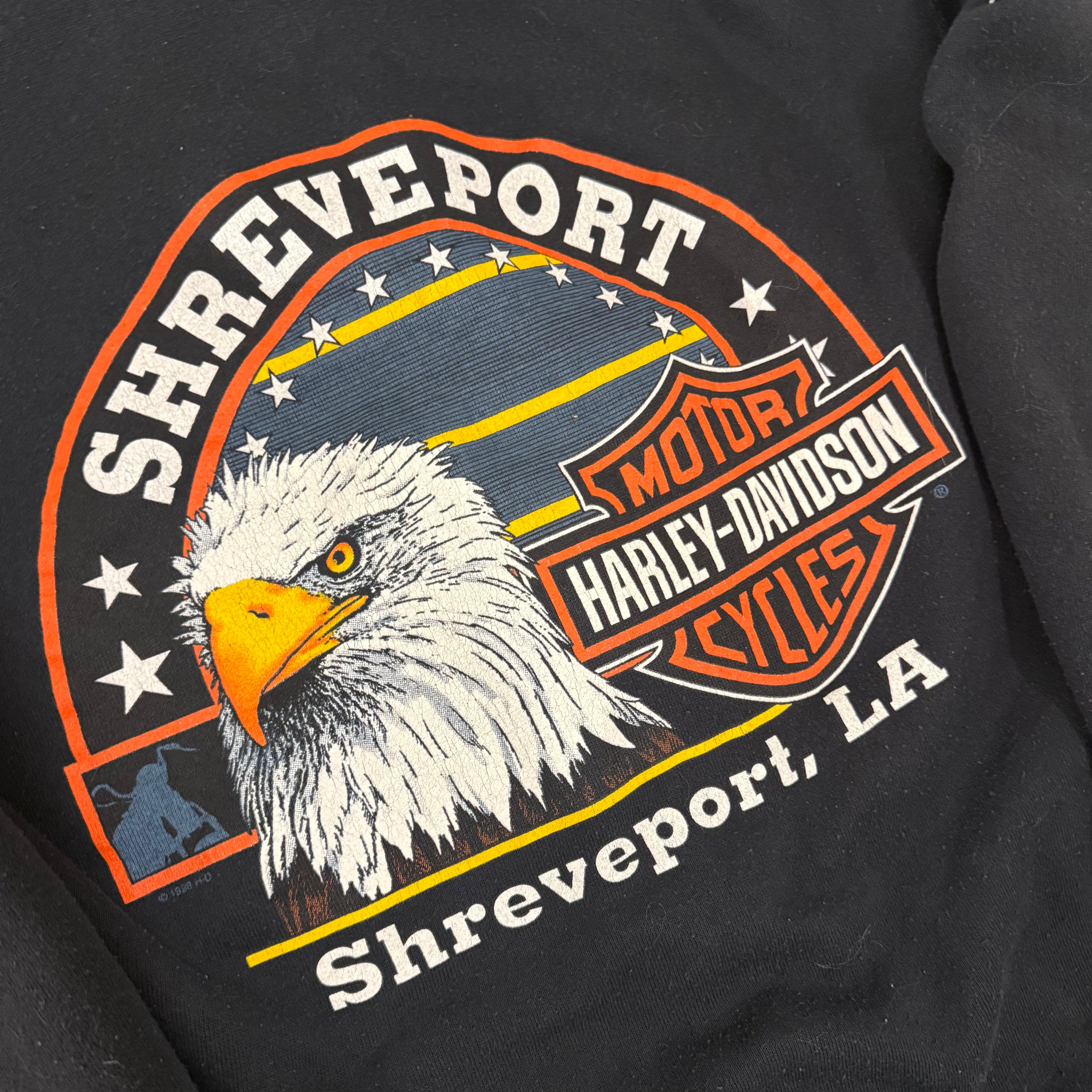 Harley Davidson grail feel the heat flame zip up 90’s Large