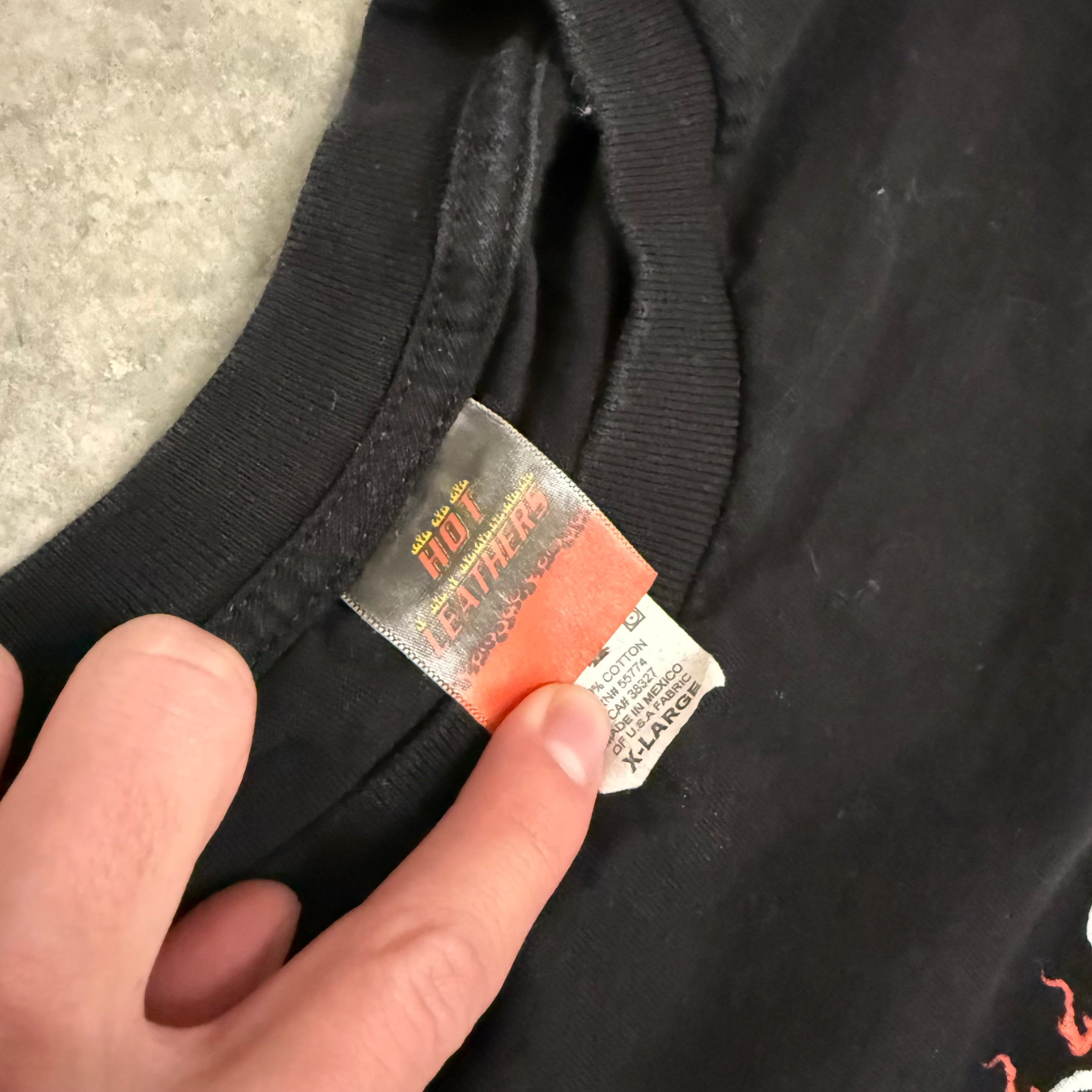 Skull Gun Flame Vintage Y2K long sleeeve XL