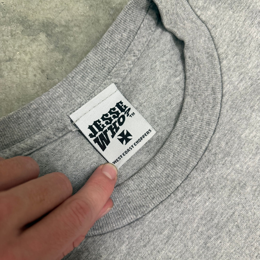 West coast choppers cross red flame long sleeve XL