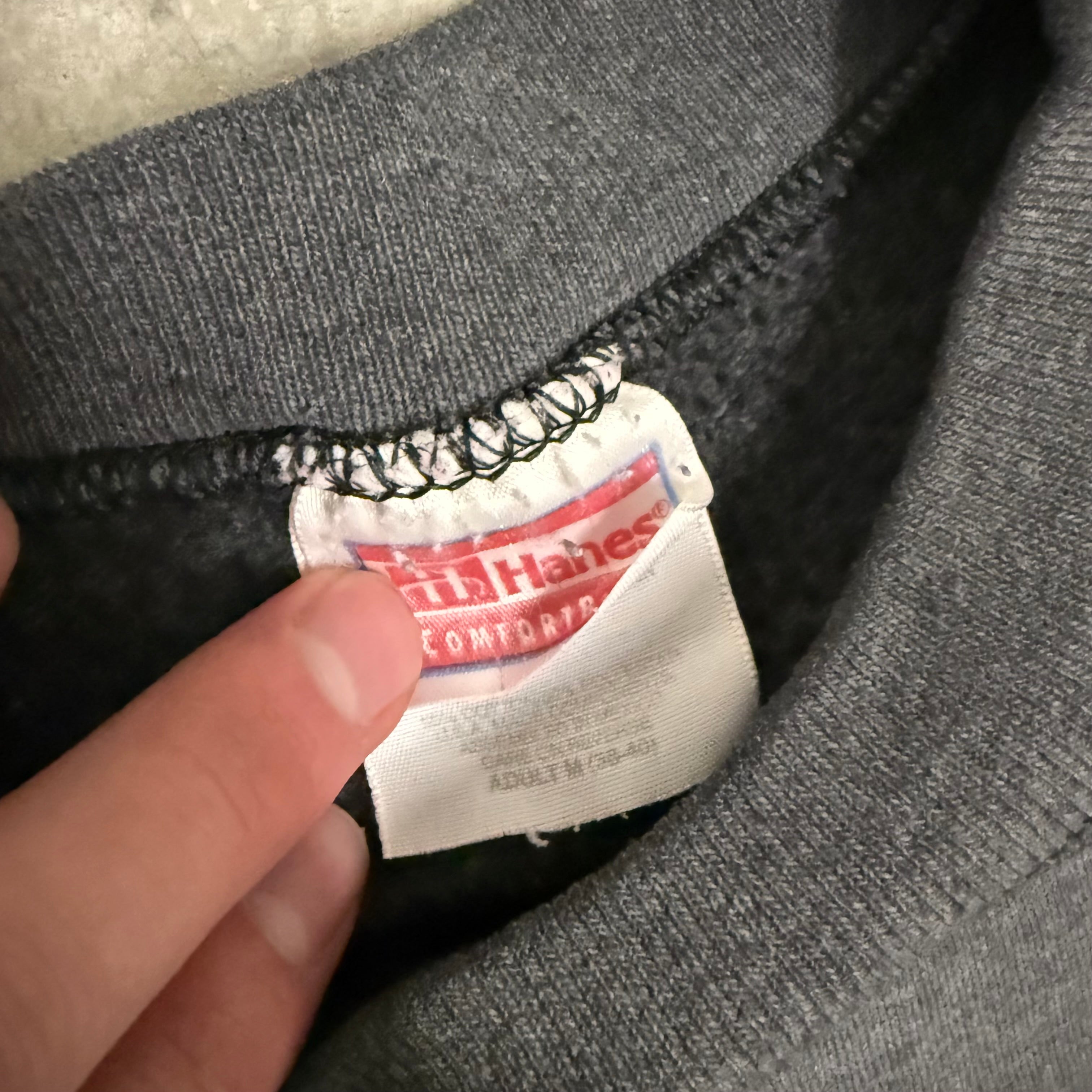 Hells angels flame sleeve crewneck vintage 90’s