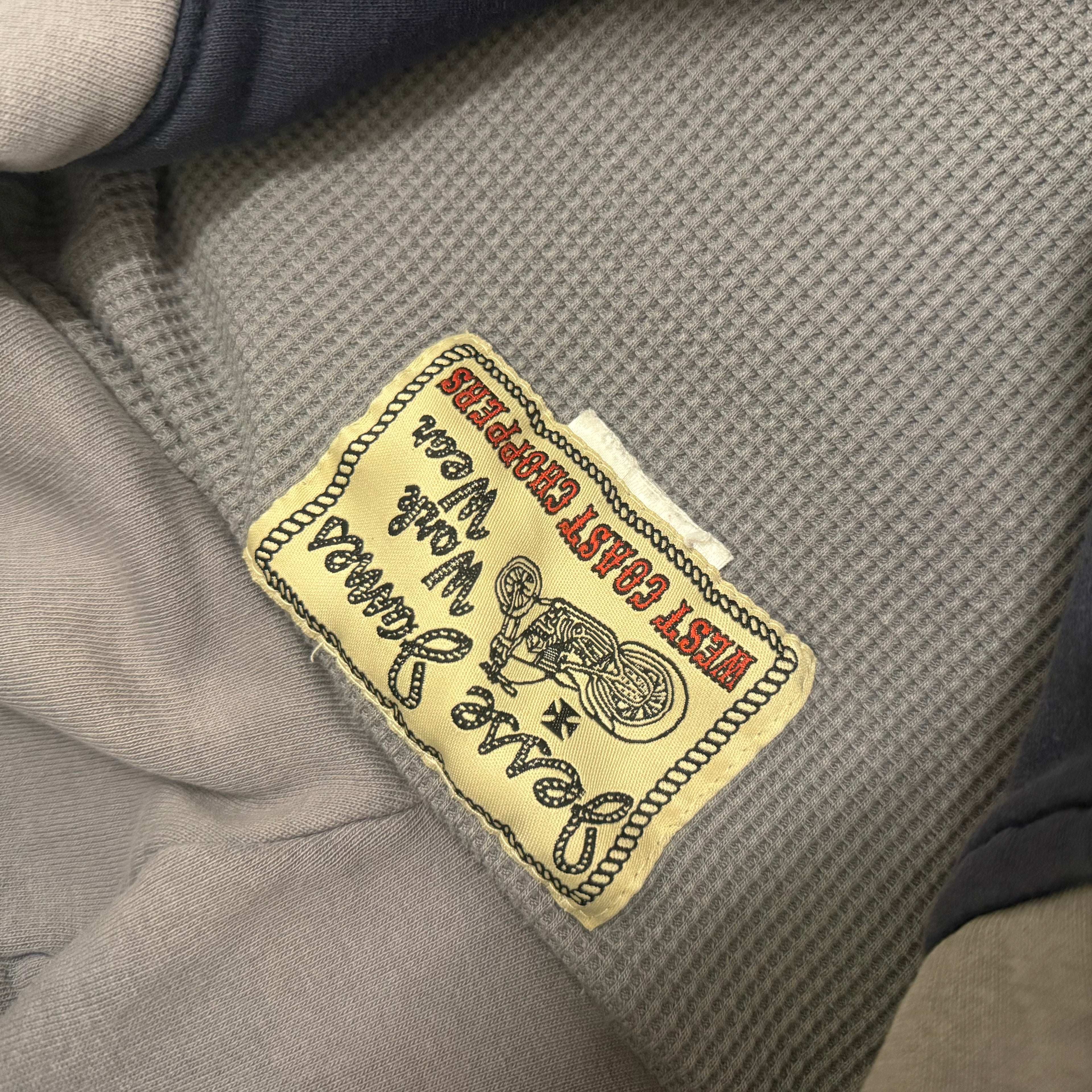 West coast choppers 90’s blue zip up GRAIL medium