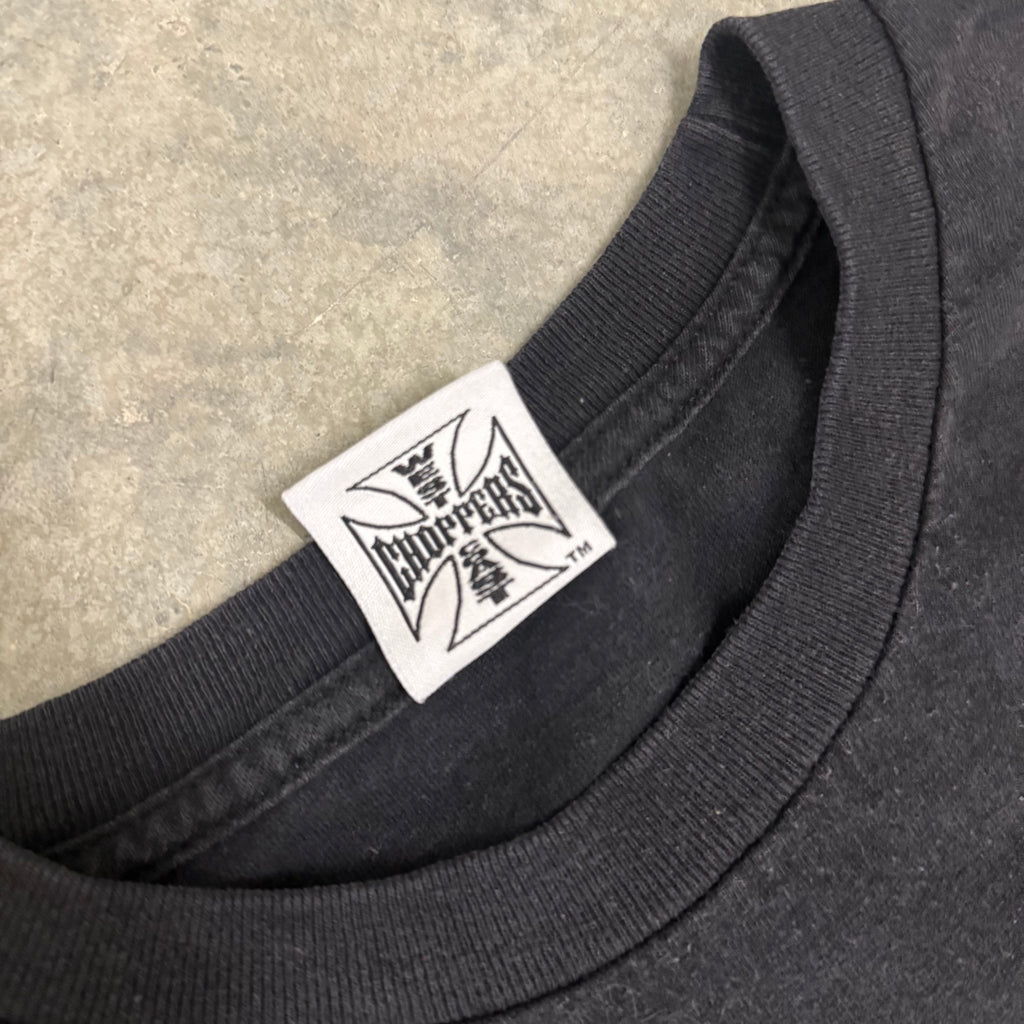 West coast choppers grail cross print long sleeve XL