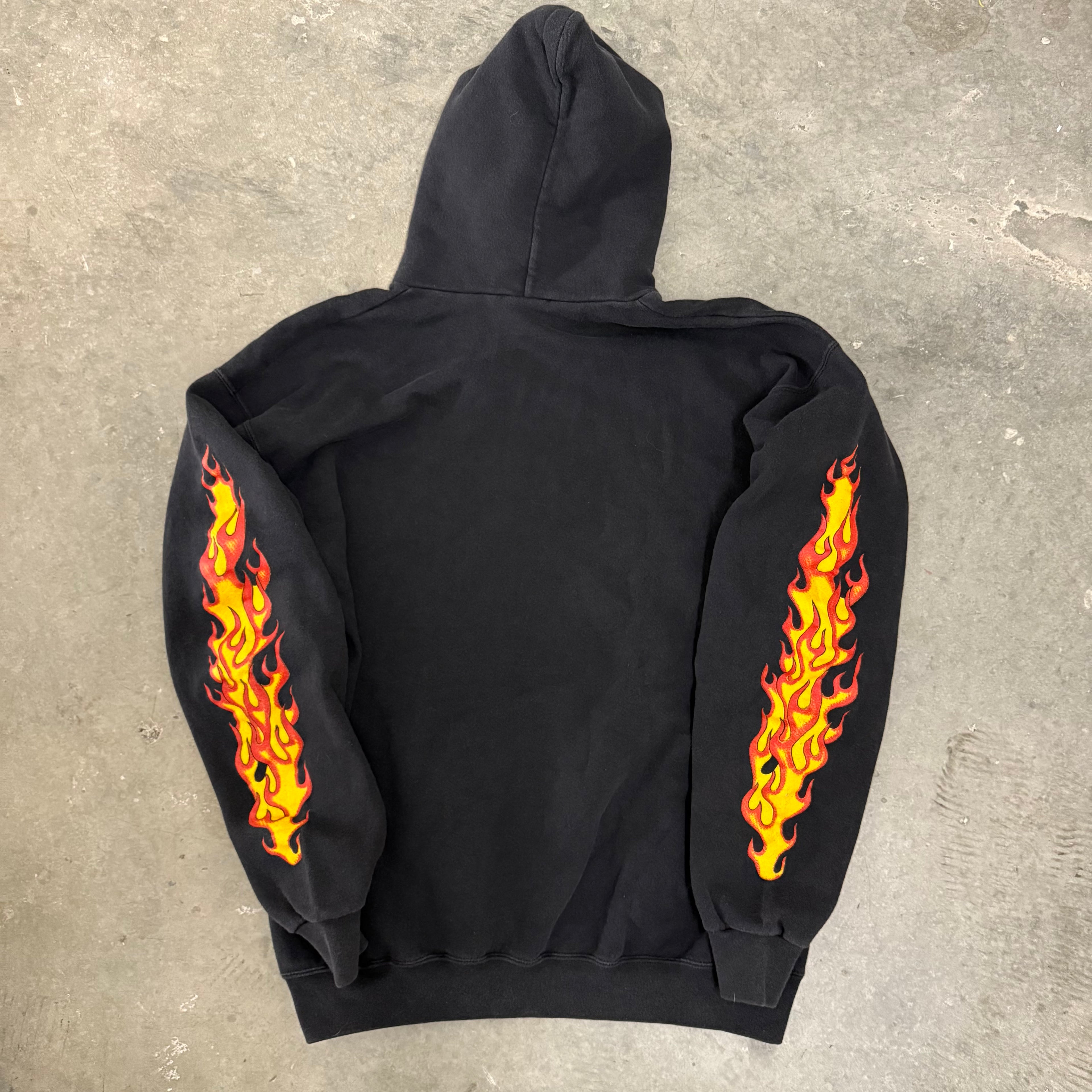 Harley Davidson GRAIL Eagle flame hoodie 90’s Large