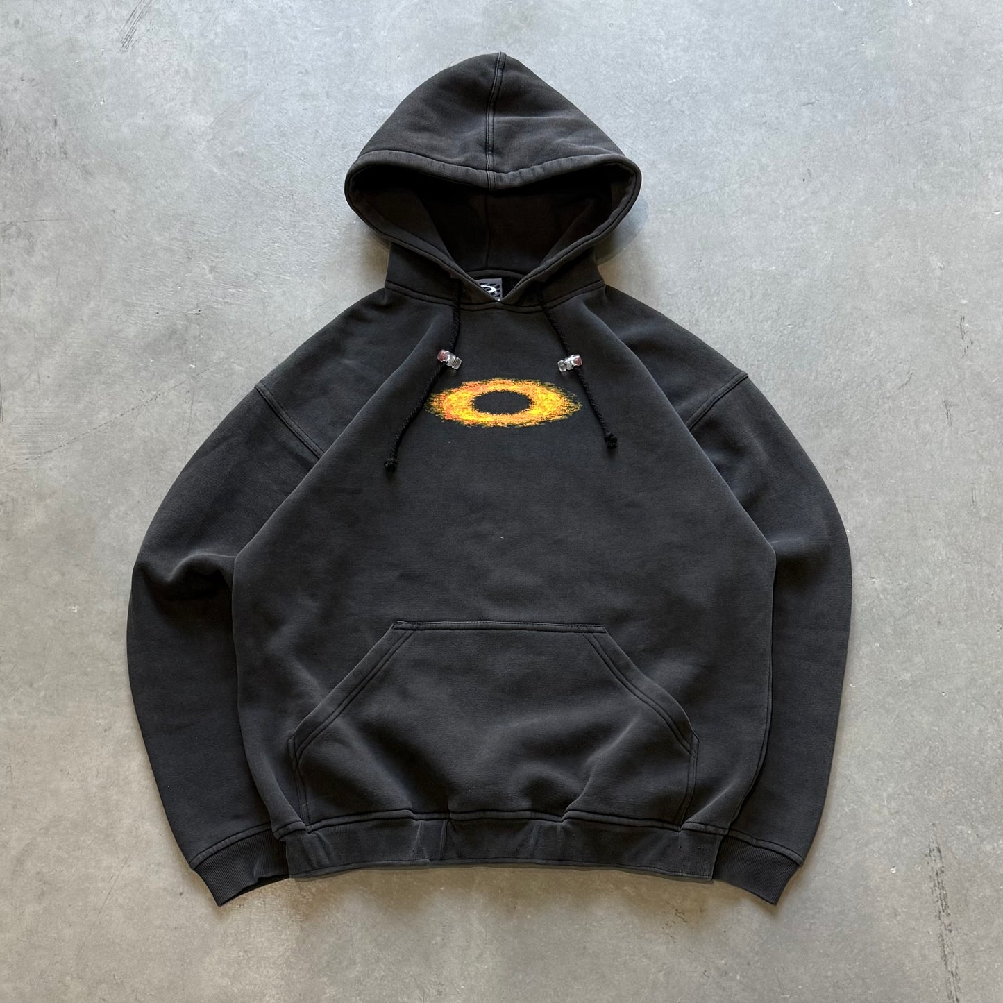 Oakley Software Vintage Grail Black flame hoodie 22x27