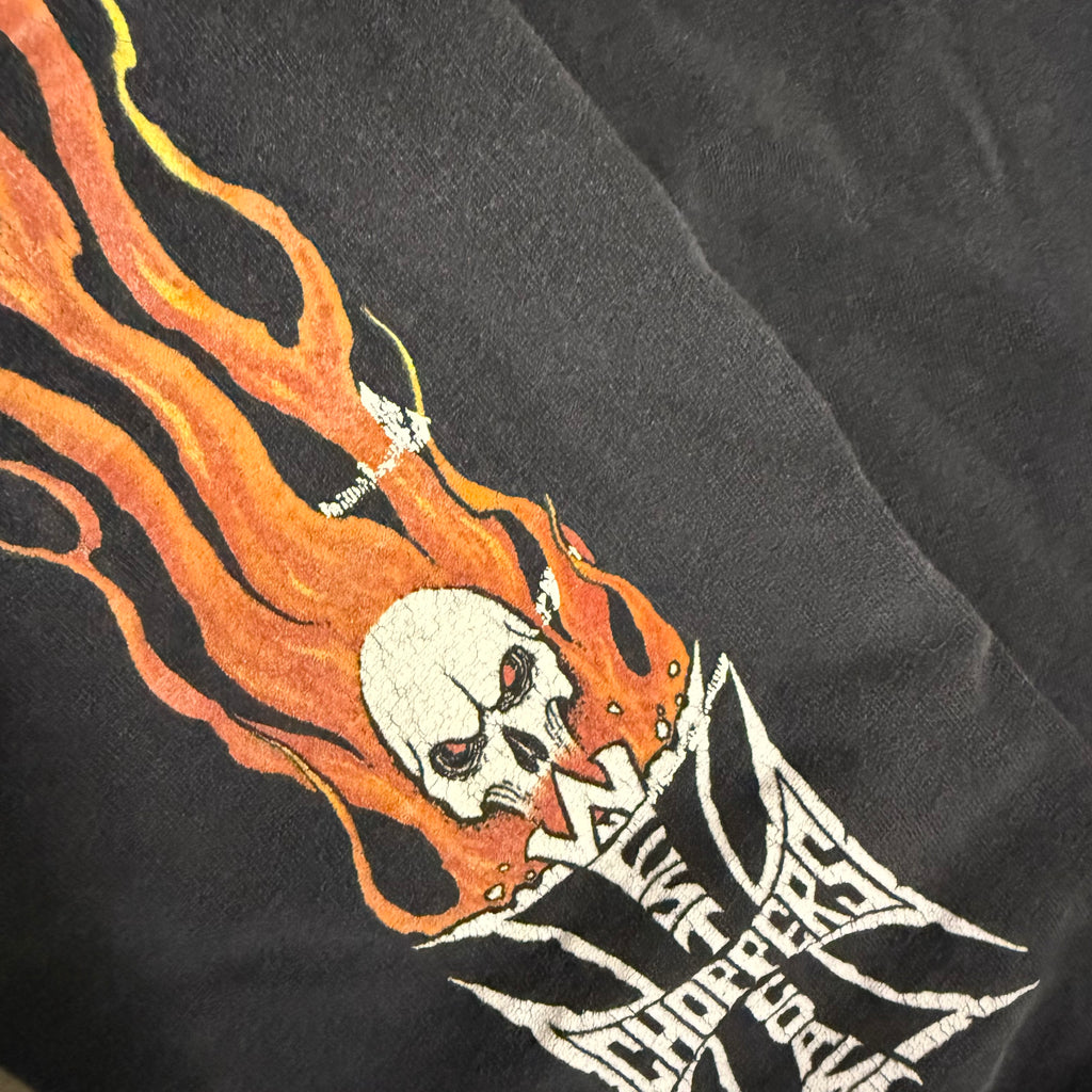 West coast choppers GRAIL Skull flame long sleeve medium