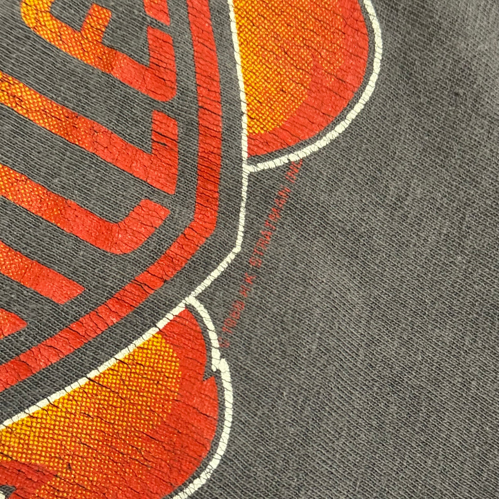 Harley Davidson 1988 fader flame shield long sleeve RARE medium