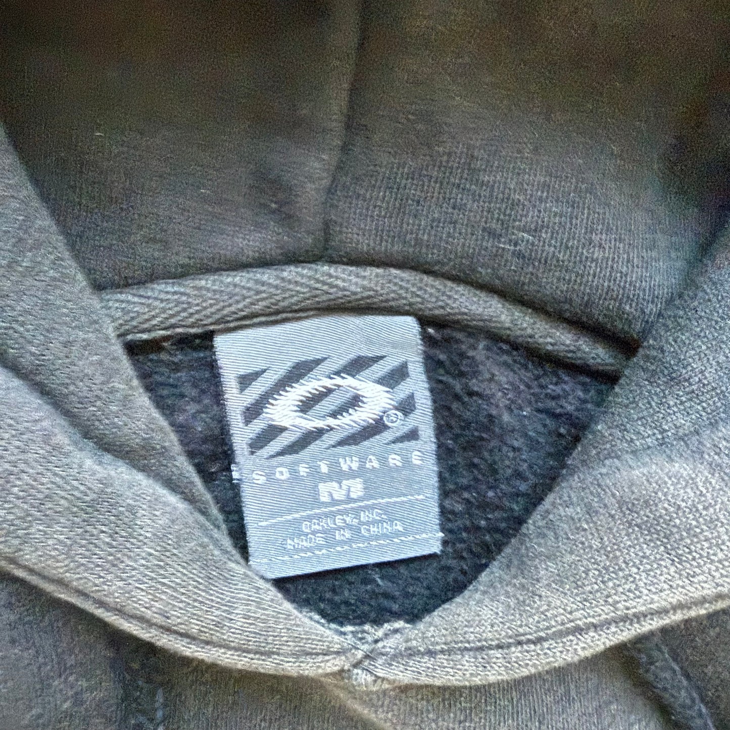 Oakley Software Vintage Grail Black flame hoodie 22x27