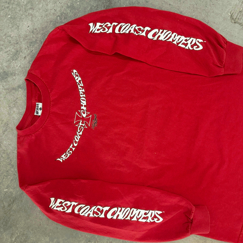 West coast choppers red print long sleeve Large